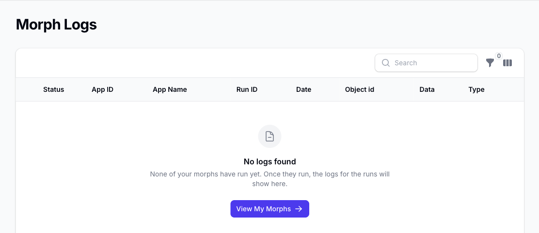 The Morph Logs list